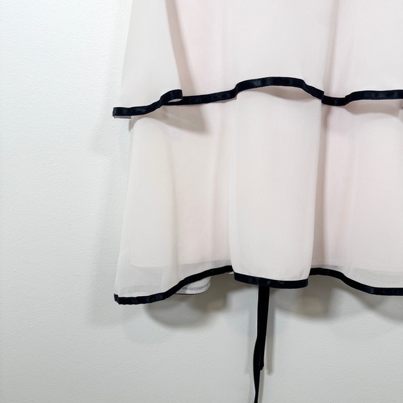 Jessica McClintock - Black and Light Pink Tiered Dress - Picture 2 of 12